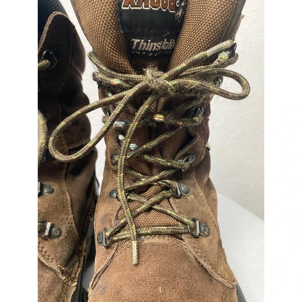 Rocky‎ Men's Insulated Winter Work Boots Brown Thinsulate Size 11 M